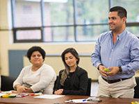 Community members in a meeting